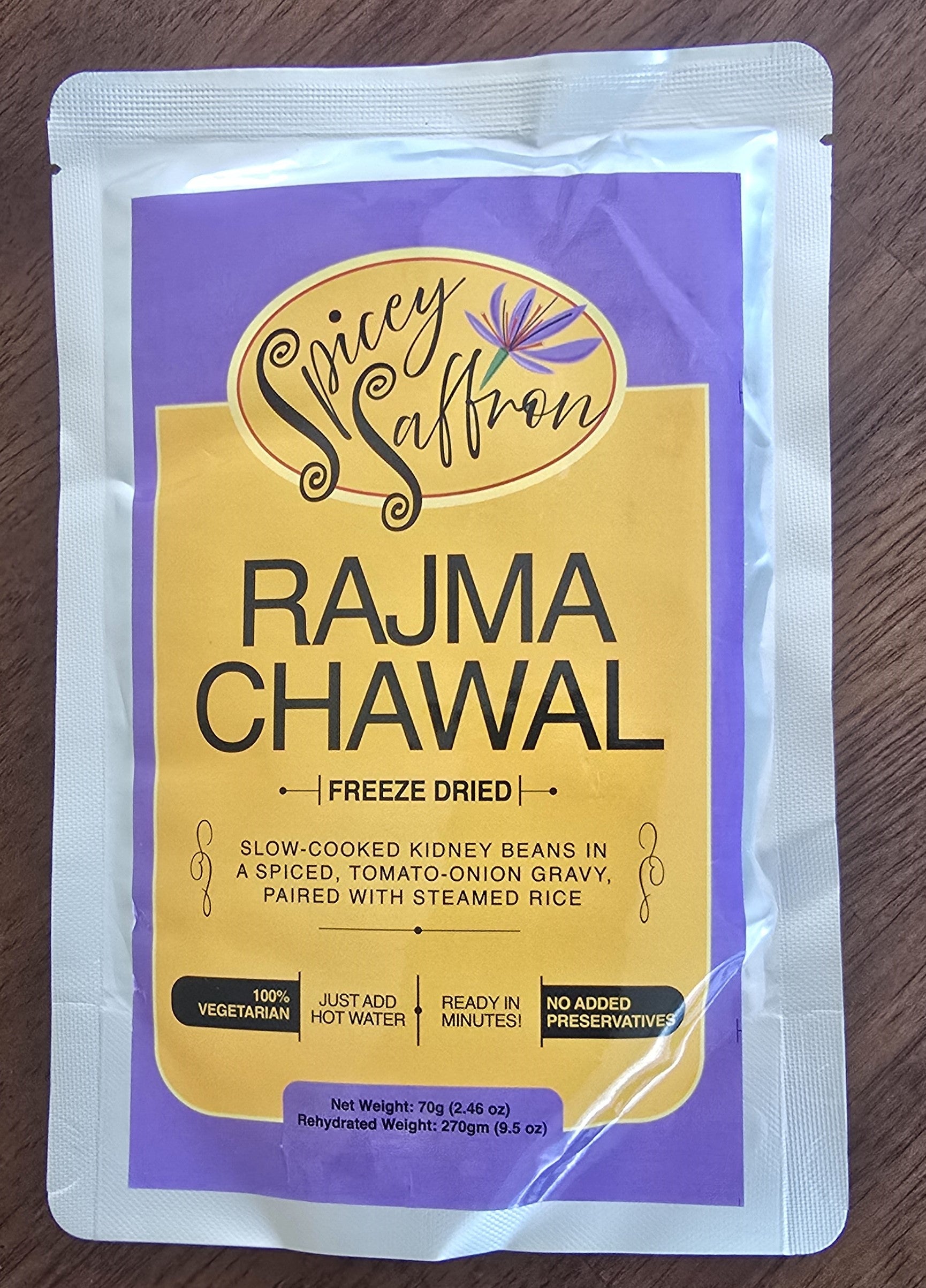 Spicey Saffron Rajma Chawal