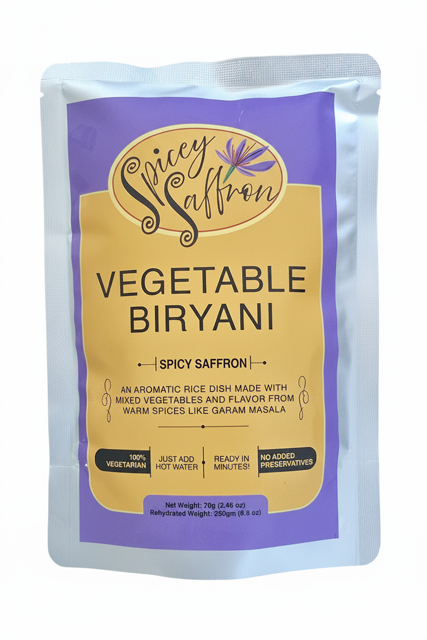 Spicey Saffron Vegetable Biryani